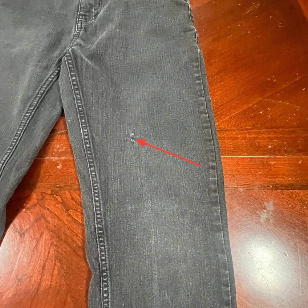 Levi's 511 Slim Jeans Kids Size 18 Tag 29x31 Meas 29x28.5 Black Performance Flaw